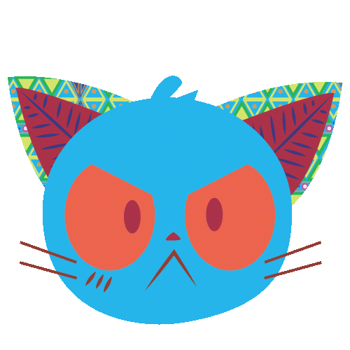 Mad Cat Sticker
