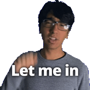 Let Us In Sticker