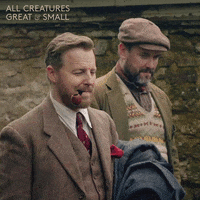 allcreaturestv smile animals smoking suit GIF