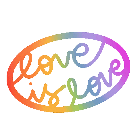 Proud Love Is Love Sticker by Demic