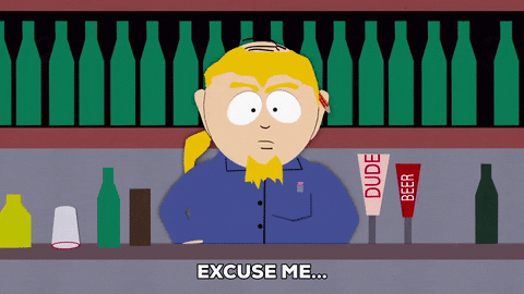 bartender not having it GIF by South Park 