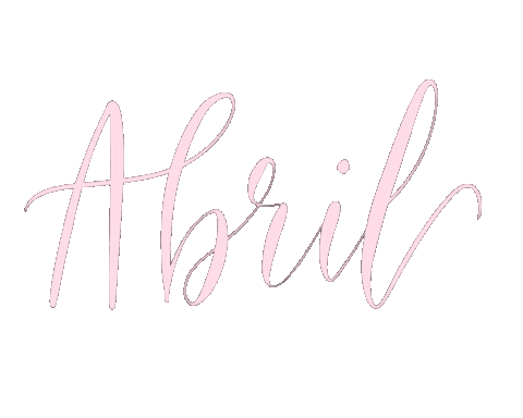 Lettering April Sticker by GabyFlo Studio