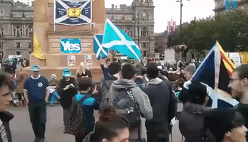 Stormtrooper Dances for a 'Yes' Vote in Glasgow