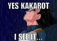 Vegeta Rain GIF