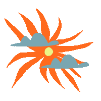 Summer Sun Sticker by Amber Vittoria
