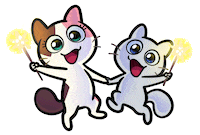 Happy New Year Sticker by Créu Cat