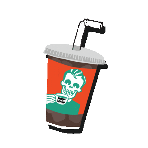 skeleton Sticker by Rad Coffee