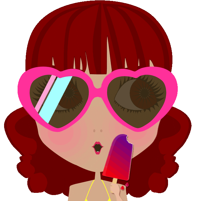 ice cream summer Sticker