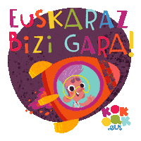kokoakgara live rocket io euskara Sticker