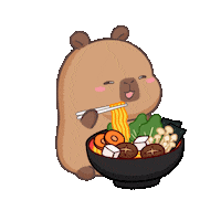 Hungry Bear Sticker