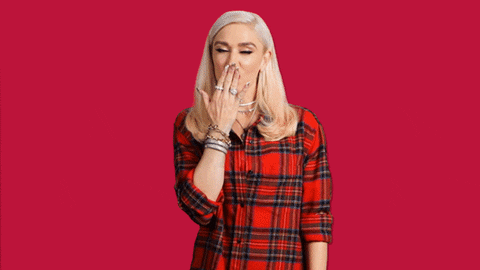 reaction gif blow kiss GIF by Gwen Stefani