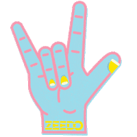 ZeedoShop rock on zeedo zeedoshop Sticker