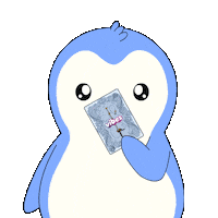 Excited Trading Cards Sticker by Pudgy Penguins