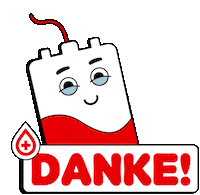 Bayerisches Rotes Kreuz Thank You Sticker by blutspendebayern