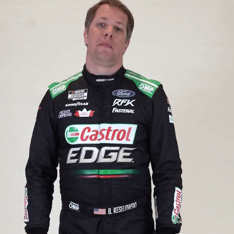 rfkracing nascar mind blown brad keselowski castrol GIF