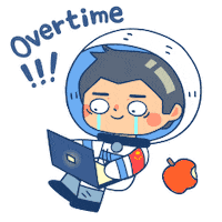 Working Hard Night Shift Sticker by CGTN V-Studio