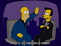 homer simpson raises hand GIF