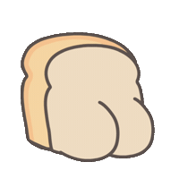 Bounce Bread Sticker by Tasty Toastys