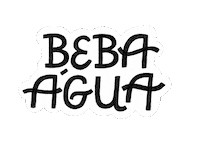 thecraftchan water lettering agua beba agua Sticker