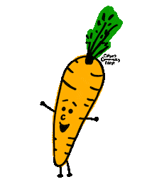 Vegetables Carrot Sticker by Volly