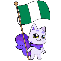 Flag Nigeria Sticker by Lucky Kat Studios