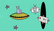 snikhead alien ufo black hole saucer GIF