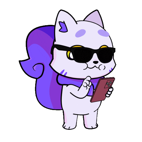 Swipe Waiting Sticker by Lucky Kat Studios