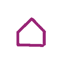 Heart Dreiraumhaus Sticker by Tagaustagein