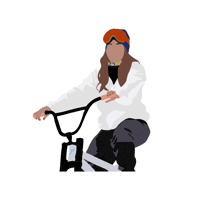 Illustration Bike Sticker