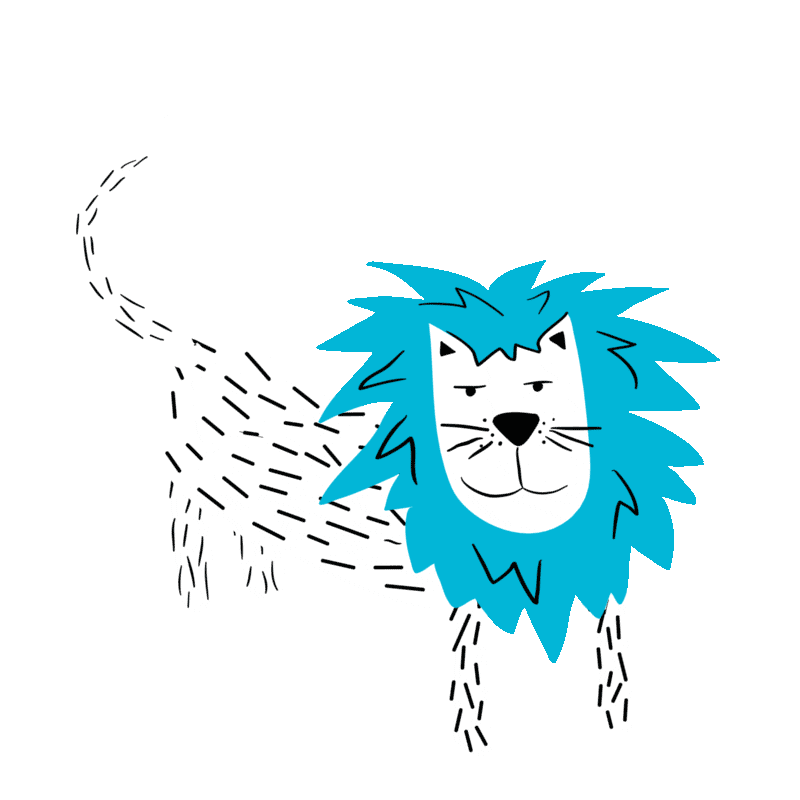 bredenkids lion scare sneaky growl Sticker