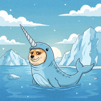 Shiba Inu Swimming GIF by Doge Pound