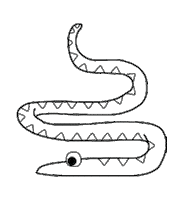 Abc Serpent Sticker by La Droguerie