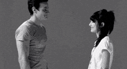 awkward first kiss GIF