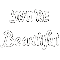 Youre Beautiful Love Yourself Sticker