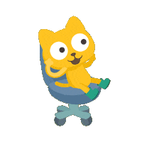 Cat Spin Sticker by Studycat language learning for kids