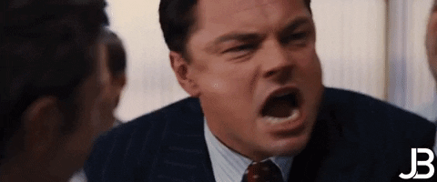 Leonardo Dicaprio Rage GIF by Jordan Belfort