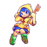 Girl Mascot Sticker