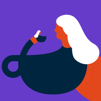 jportch illustration coffee purple mug GIF
