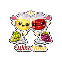 Red Wine Cheers Sticker