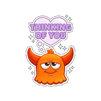 Thinking Of You Love Sticker by Momo & Tulus