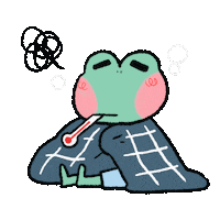 Sick In Bed Sticker by Zoé p. illustration