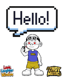 Wave Hello Sticker by Zhot
