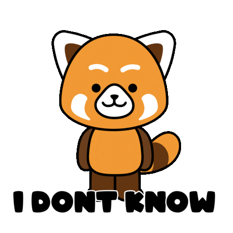 I Dont Know No Idea Sticker by PlayDappTown