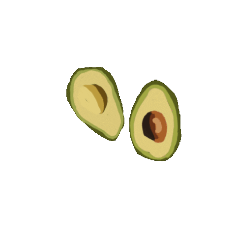 odillevelez giphyupload tropical fruits avocado Sticker
