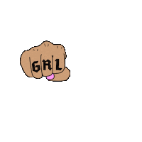 Strong Woman Girl Sticker