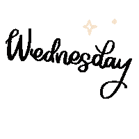 marilynbstyle week wednesday calligraphy days Sticker