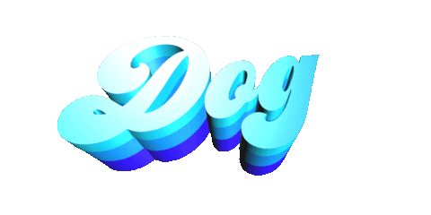 dog text Sticker