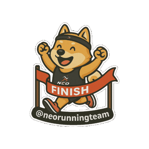 NeoTrainner giphygifmaker run neo neorun Sticker