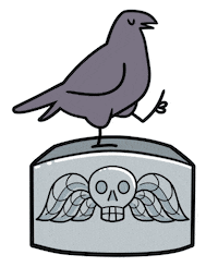 Memento Mori Halloween Sticker