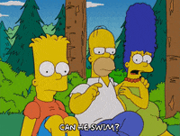 Scared Season 17 GIF by The Simpsons